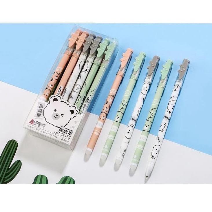

(K-U7U-✪) [GROSIR] 1 LUSIN Bolpen/ Pulpen Hapus/ Pena Bisa Di Hapus Aodemei/ ZI XIN/ + GANTUNGAN BONEKA ISI 12 PCS trending