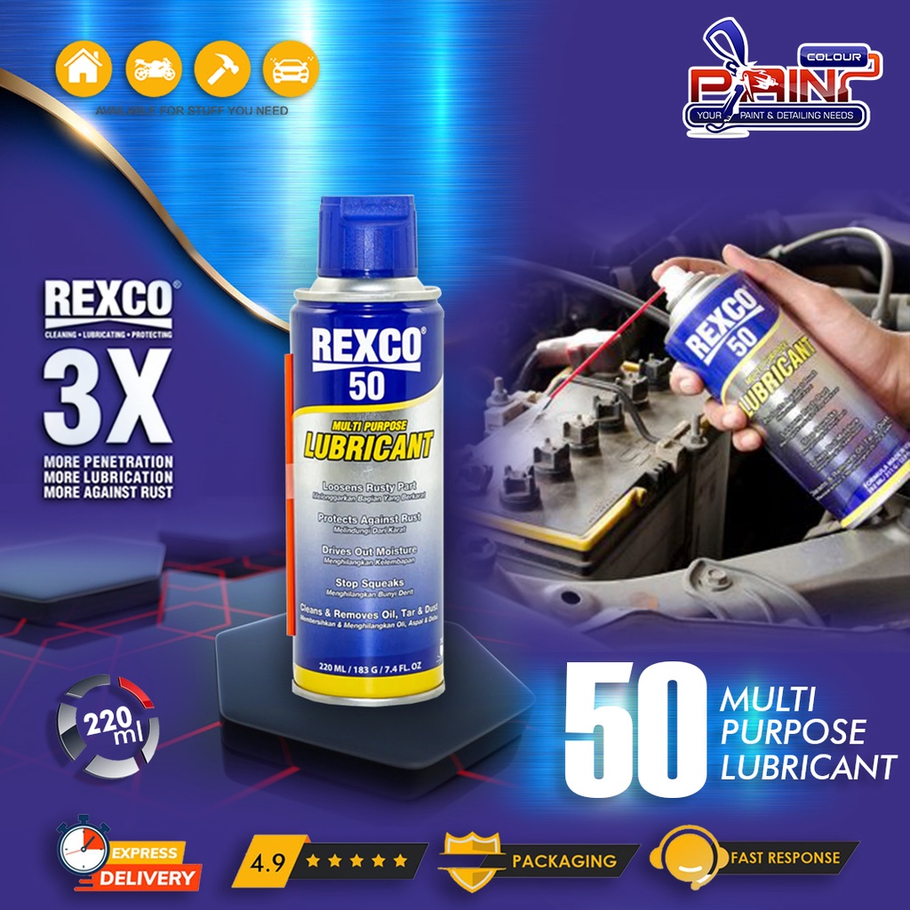 REXCO 50 Pelumas Serba Guna Multi Purpose Lubricant 220ml