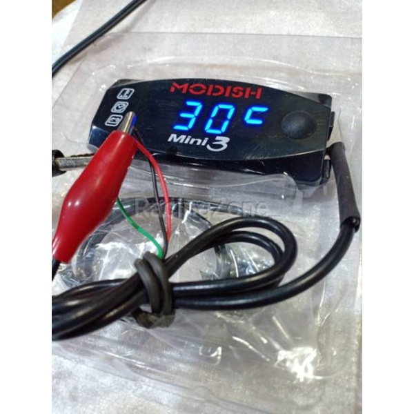 Voltmeter Rizhoma Mini  3 in 1 Aki Jam Digital Temperatur Suhu biru voltmeter 3 fungsi 3 mode