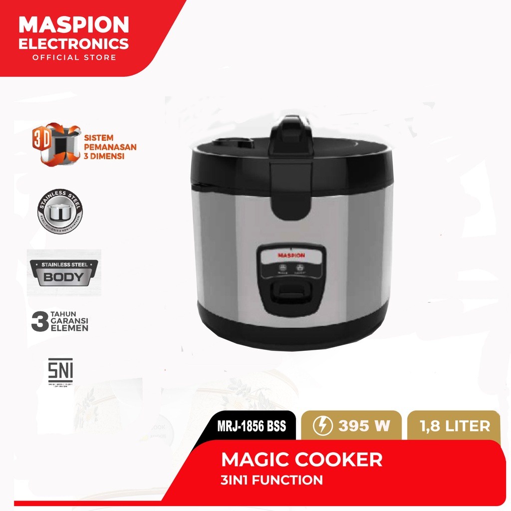 Maspion Rice Cooker Magic Com MRJ-1856 BSS