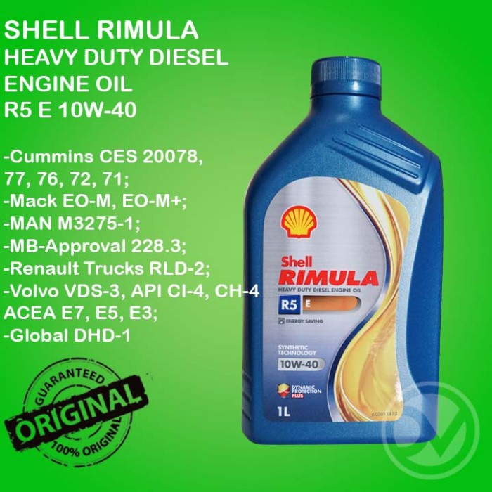 Shell Rimula R5E kemasan 1lt