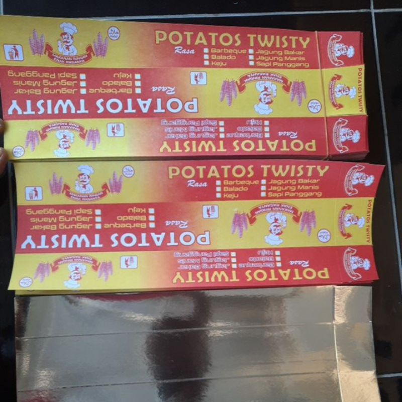 

kertas potatos//kentang ulir 50lembar termurah