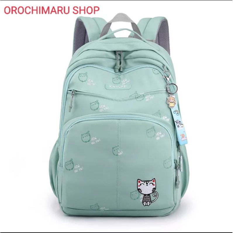 OROCHIMARU SHOP {{BISA COD}}TAS RANSEL ANAK SEKOLAH SD SMP SMA PEREMPUAN CATS MAKE ME HAPPY