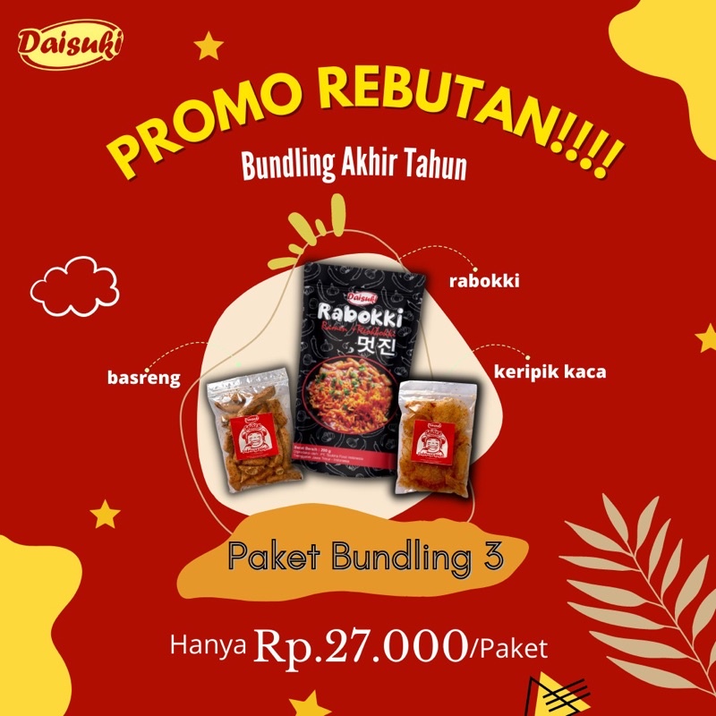 

PAKET BUNDLING RABOKKI + SNACK