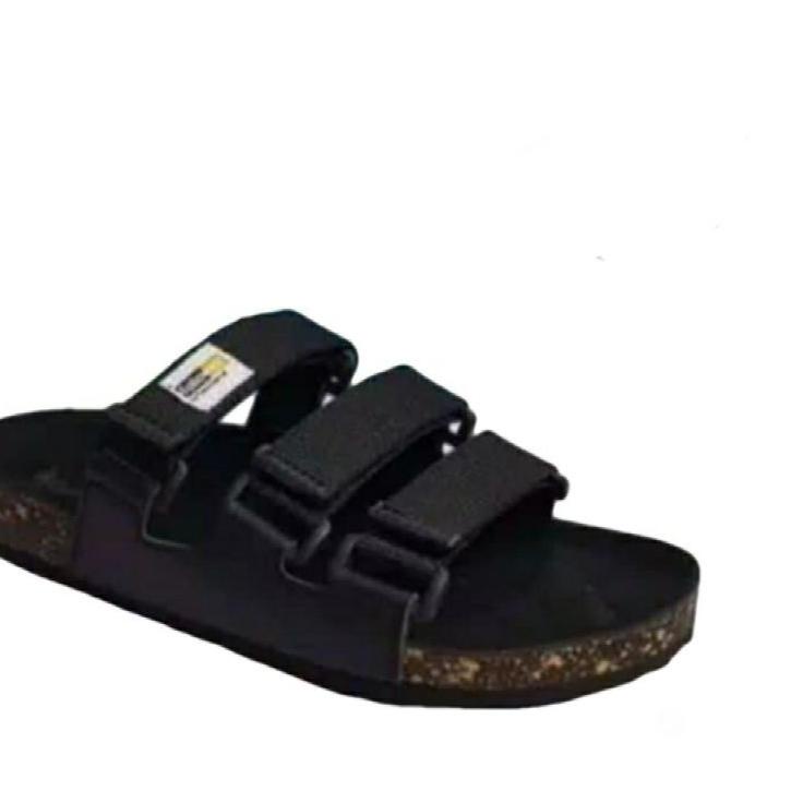 Harga Termurah CASUAL.BAG SANDAL PRIA KOREA UKURAN 39-44  FASHION ULZZANG SANDAL HITAM ROMA MUSIM PA