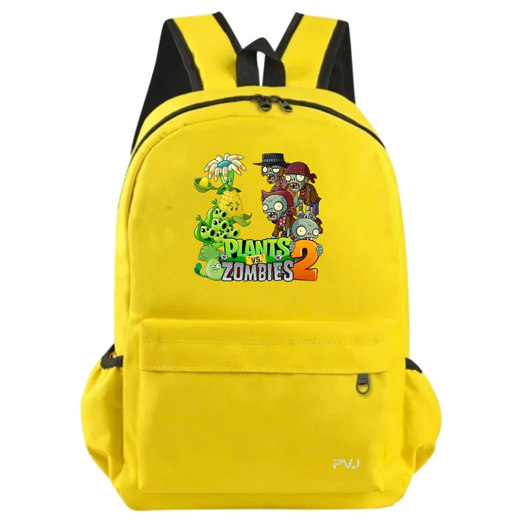 PVJ - Tas Ransel Sekolah Anak laki laki Motif Plant vs Zombie