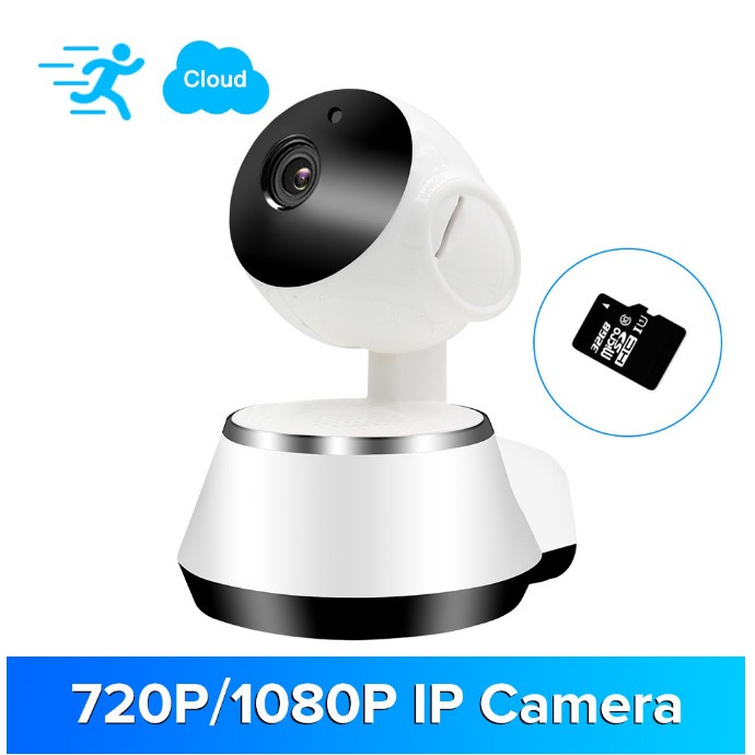Camera CCTV IP Cam Wifi 3 Antena FREE SD CARD 1080p HD IP Camera Wireless 360° View Night Vision Infrared