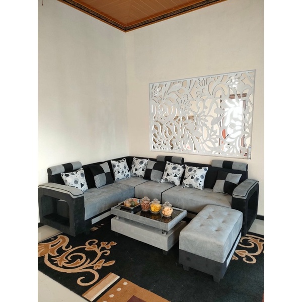 SOFA L PANJANG TANGAN BOLONG