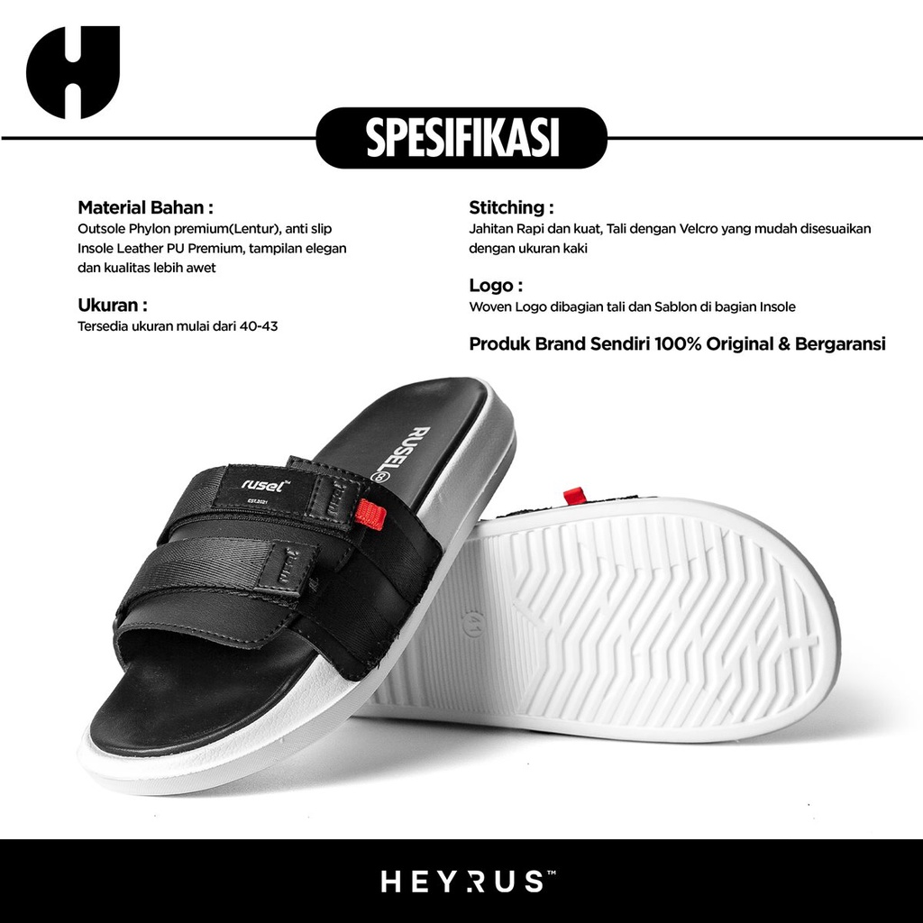 HEYRUS RUSEL CO I Sandals Moza I Sandal Kasual Slip On Rusel