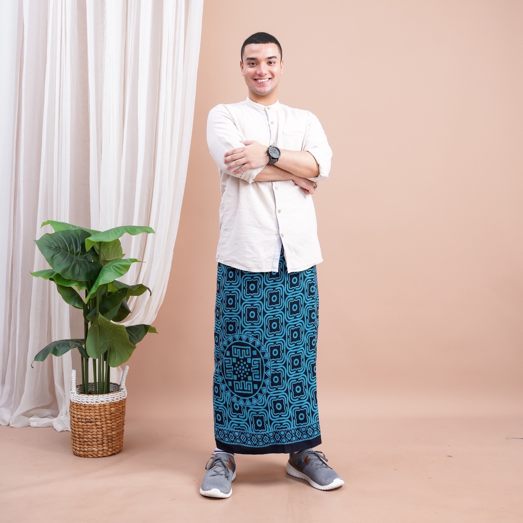 Sarung Goyor Batik Babagaf Motif BT Rayon Premium Bawahan Muslim Santri Pria Dewasa