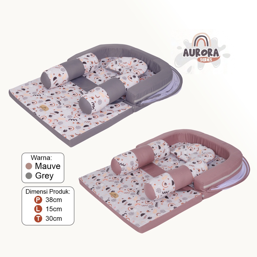 Moms Baby Kasur Bayi Sofa + Kelambu Aurora Series-IVA