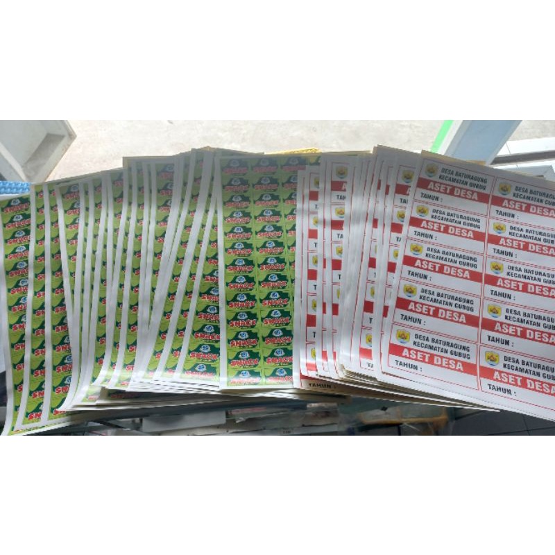 Cetak Stiker, Cetak Sticker, Cetak Label