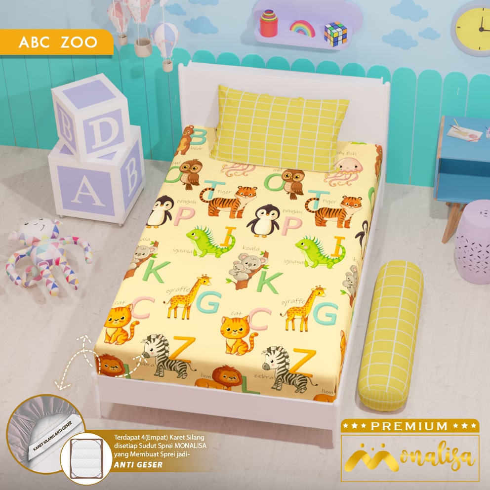 Monalisa Premium Sprei Uk 90/100/120 - ABC Zoo