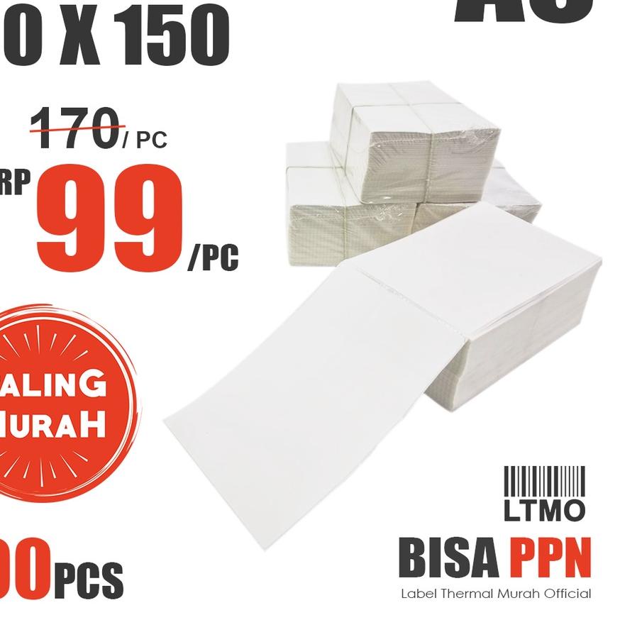 

❈®❈ Label Barcode CF MURAH 100 x 150 A6 kertas stiker thermal 500 pcs