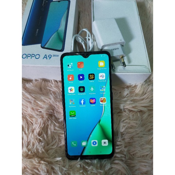 HP Oppo A9 ram 8/128gb fullset normal no minus