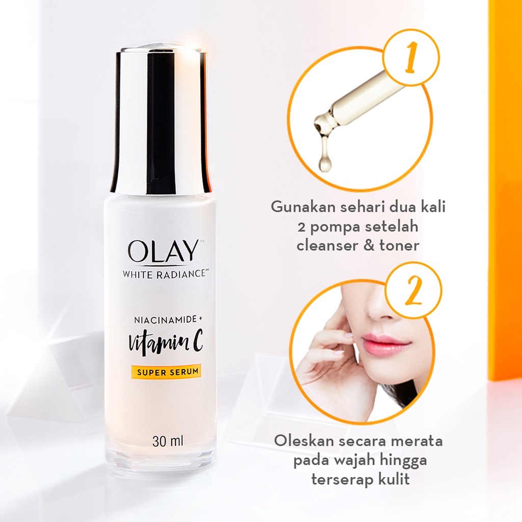 Olay Luminous Niacinamide + Vitamin C Super Serum - Serum Wajah Pencerah Kulit 30 ml
