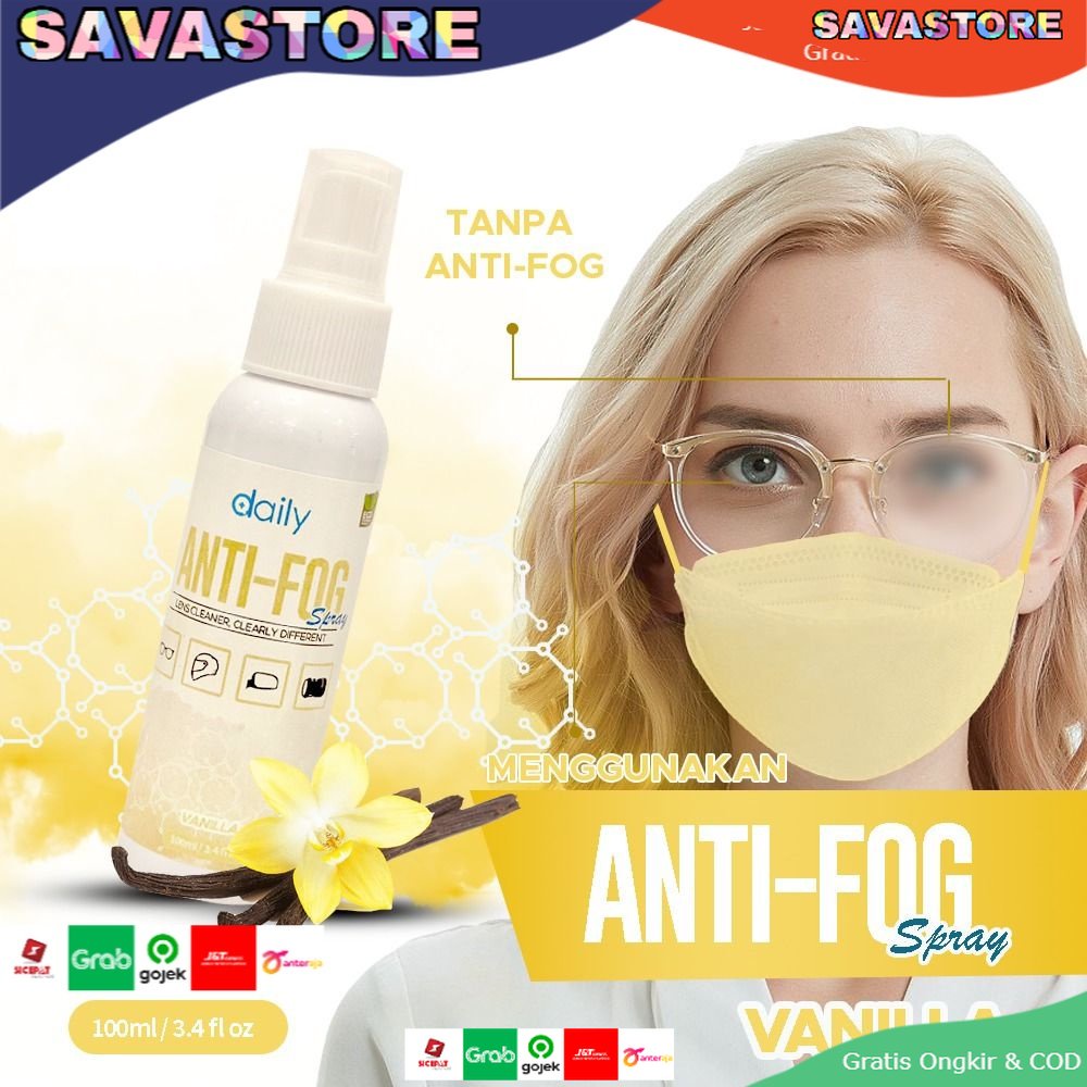 ANTI FOG SPRAY CAIRAN PEMBERSIH LENSA ANTI EMBUN ANTI UAP - DAILY PEMBERSIH LENSA KACAMATA