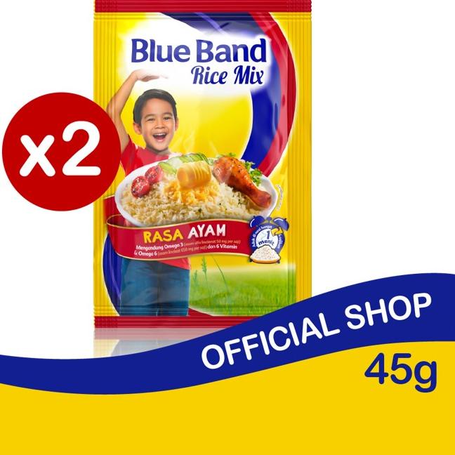 

ƒ Blue Band Rice Mix Chicken Bumbu Nasi (2 x 45 gr) ₪
