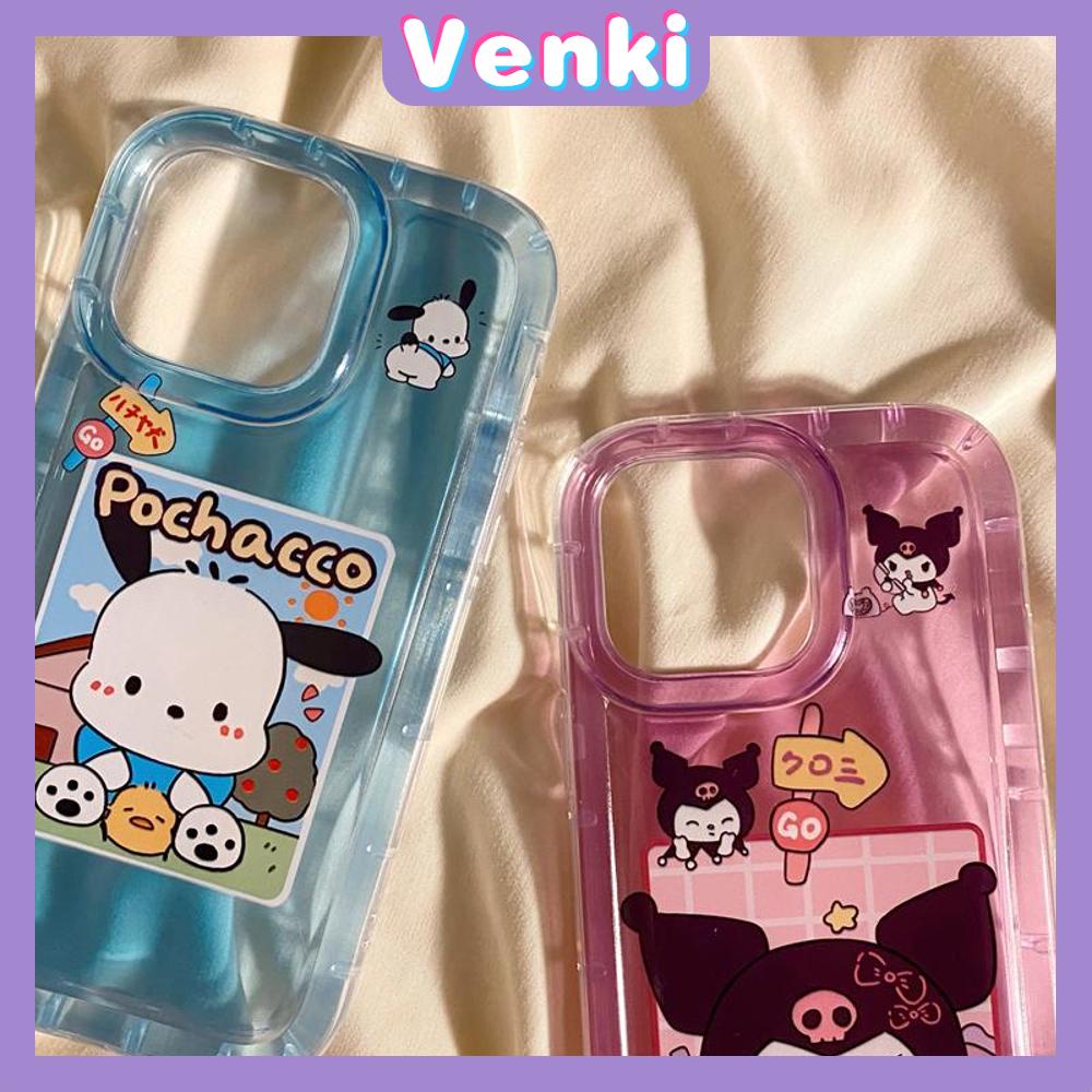 Case For iPhone 14 Pro Max TPU Soft Jelly Airbag Case Pink Blue Cute Cartoon Clear Case Camera Protection Shockproof For iPhone 14 13 12 11 Plus Pro Max 7 Plus X XR