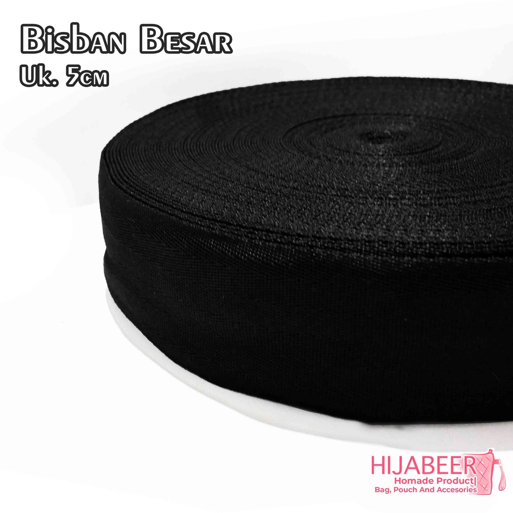 Bisban Besar 5cm Tali Webbing Per 2 meter  - Tali Tas