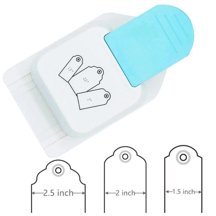 

Bol Puncher Bookmark Embossing Cut Gift Price Tag Paper Hanger 3 Size