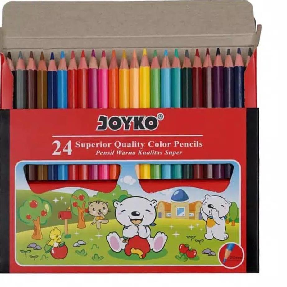 

[PRODUK GVMRR] Pensil Warna 24 Warna Pendek Joyko (isi 24) LIH