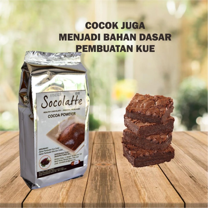 

Socolatte Aceh Original Cocoa Powder 200gr / Coklat bubuk bahan kue