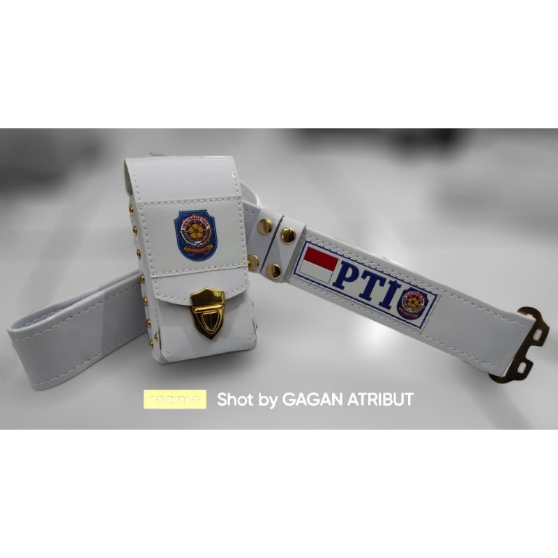 KOPEL DAN TEMPAT HP SETELAN POL PP PTI SATPOL PP LOGO EMBOS TIMBUL