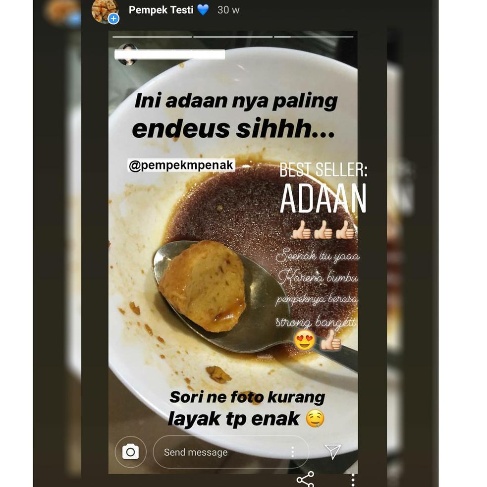 

G(7O✉) PEMPEK EMAK INDAH - PEMPEK MPENAK PALEMBANG ASLI IKAN TENGGIRI - Paket 1 Pax KAPAL SELAM DAN CAMPUR premium