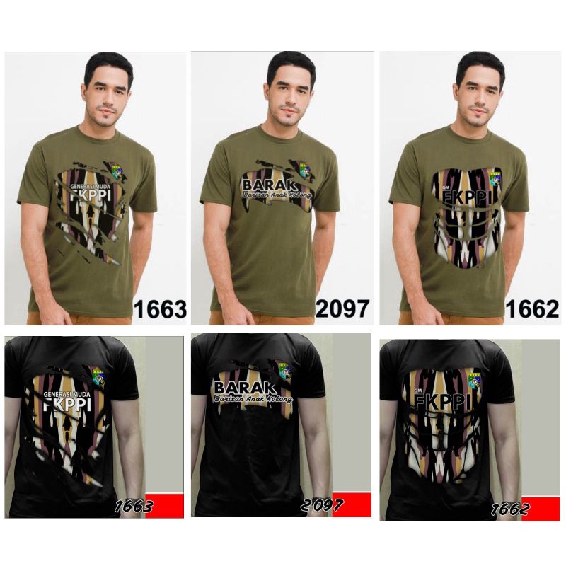 kaos baju fkppi / loreng / barak / sablon dtf / polos / custom nama