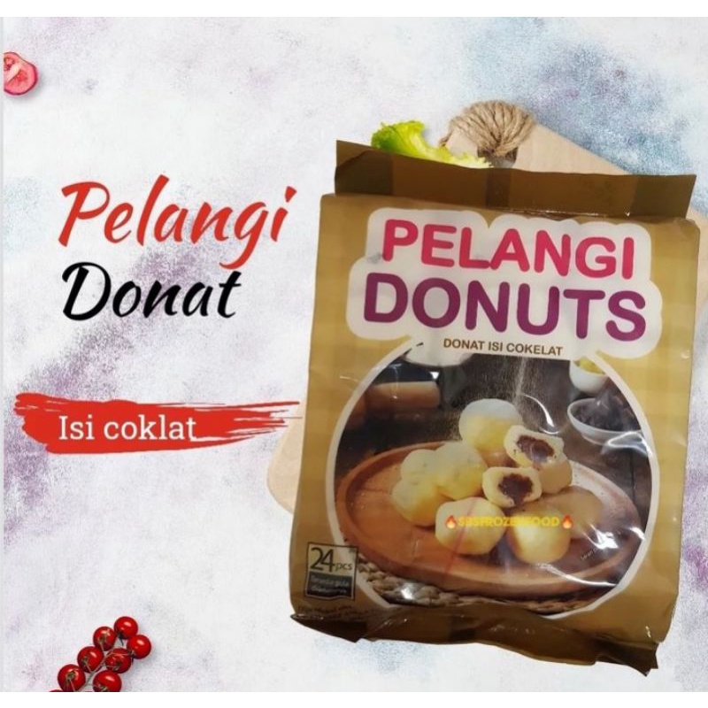 

Pelangi Donat Isi Cokelat 24s