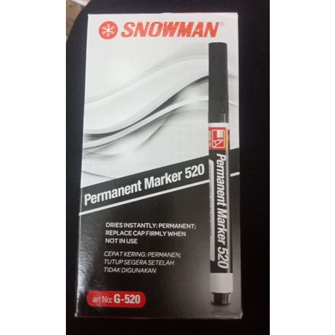 

Spidol Snowman Permanent Marker 520