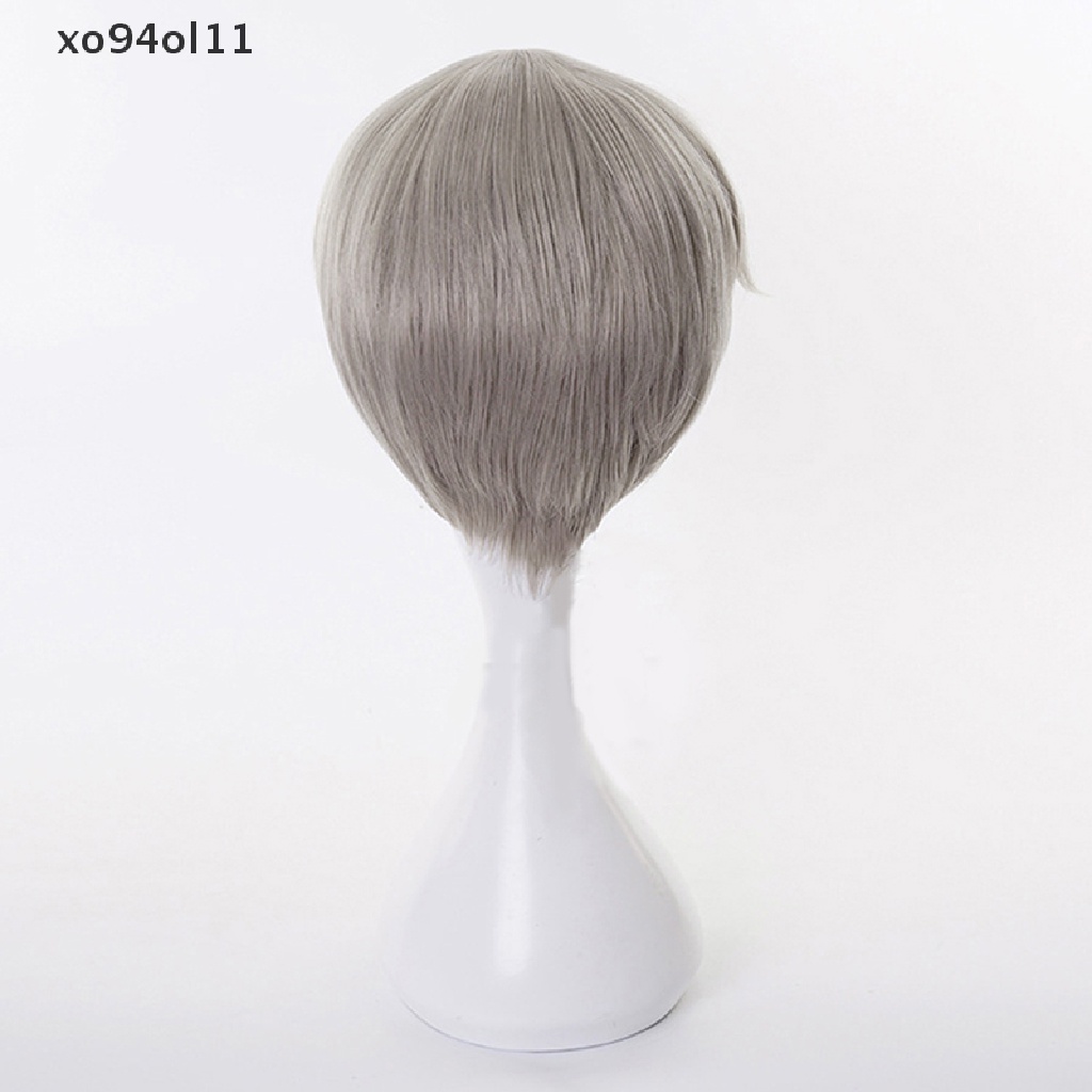 Wig Serat Tahan Panas Pendek XO Anime Jujutsu Kaisen Toge Inumaki Cosplay Grey OL