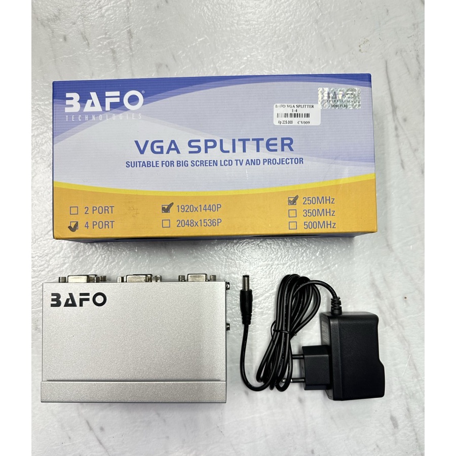 Bafo VGA Splitter 2 port 4 port for big screen LCD TV and projector