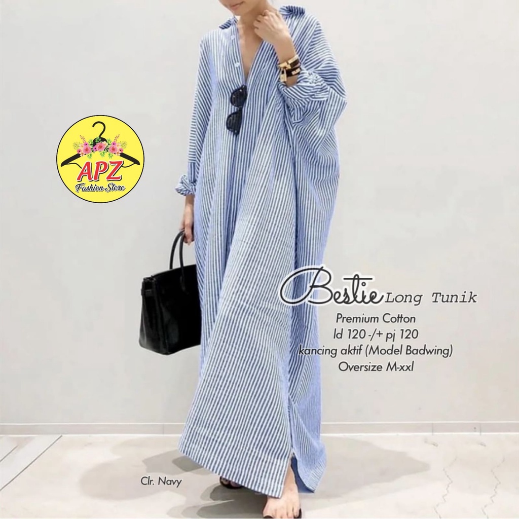 LONG TUNIK MODEL BATWING LD120CM JUMBO BESTIE TUNIK BY APZ