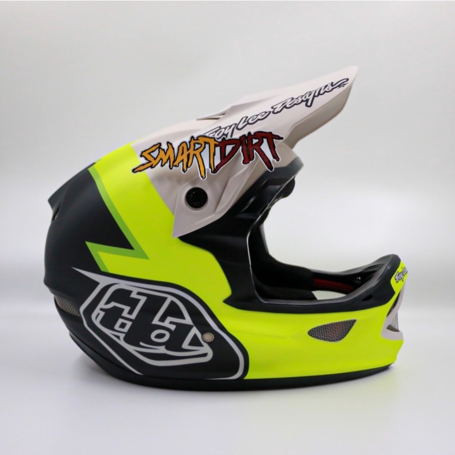 HELM TLD D3 FIBERLITE VOLT FLO YELLOW HELM SEPEDA TLD D3 DOWNHILL ORI