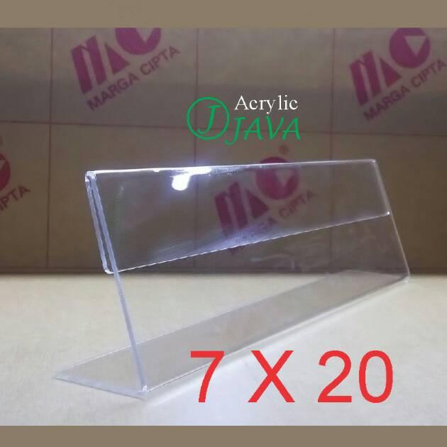 

[E(28 ♫♪) DESK NAME/ACRYLIC NAME PLATE/PAPAN NAMA AKRILIK MEJA (7X20) 1 SISI terviral