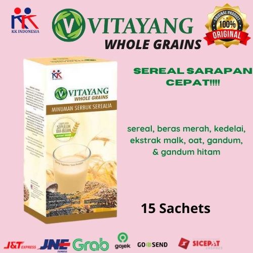 

Vitayang Whole Grains Teman Sarapan Sehat Bergizi Enak Low Fat Low Sugar Original KK Indonesia
