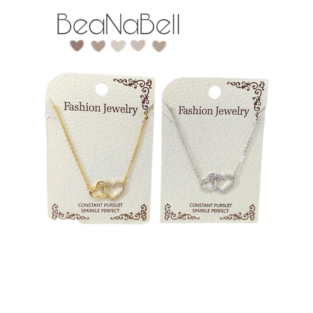 RICH Kalung Liontin Korea Premium Model Love Dua Fhasion Jewelry KC013