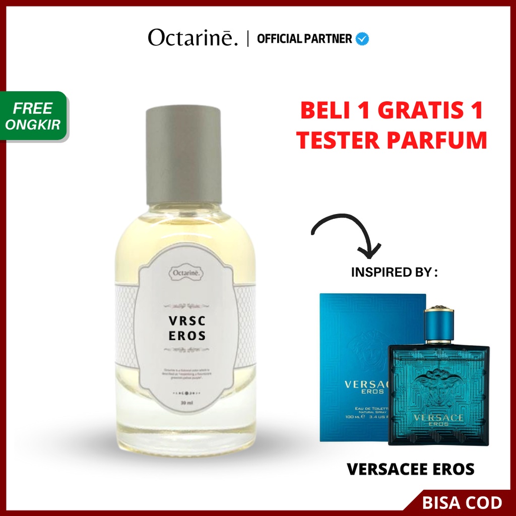 Parfum Pria Tahan Lama Aroma Mewah Maskulin by Octarine - Inspired by Versace Eros | Parfume Farfum Perfume Minyak Wangi Cewek Cowok Murah Original