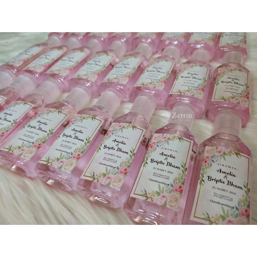 SOUVENIR HAND SANITIZER PINK CUSTOM