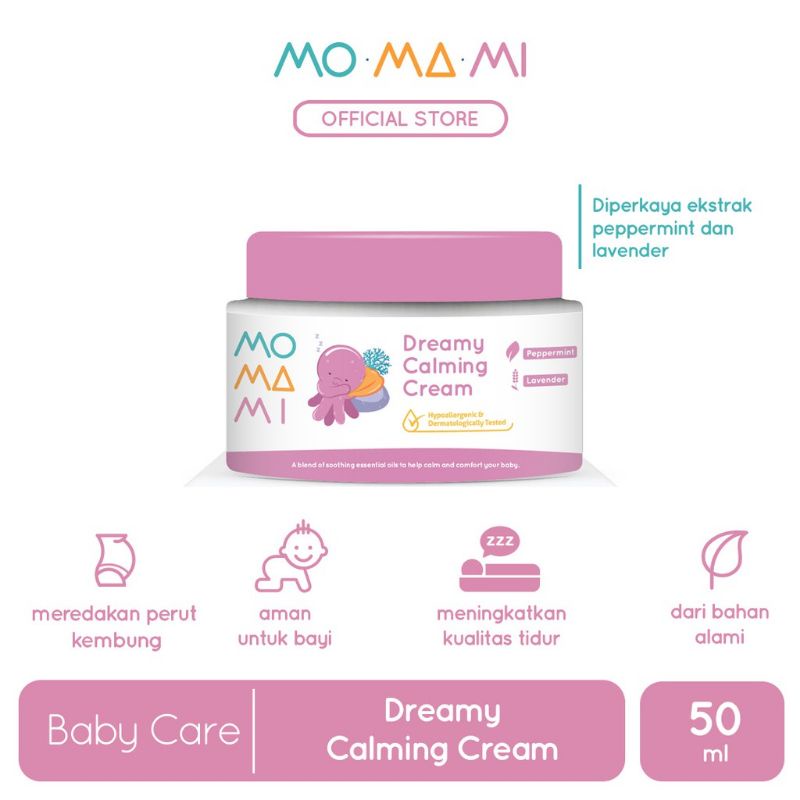 Momami Baby Dreamy Calming Cream | Meredakan Perut Kembung Bayi