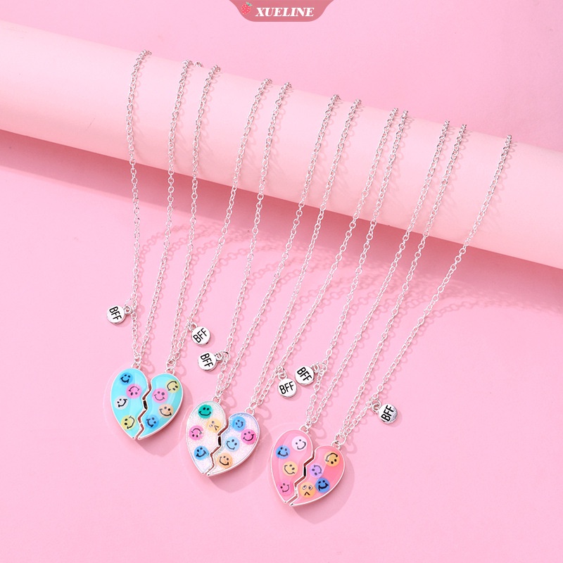 2023new Fashion Kalung Kartun Anak Magnet Batu Alloy Tetesan Minyak BFF Teman Baik Kalung Set [ZXL]