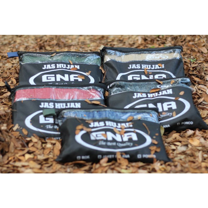 Jas Hujan GNA Raincoat Pria Wanita Dewasa Anti Air Unisex Tebal Celana Baju Cowok Cewek Terbaik Anti Rembes Seller Axio Tebal Pinguin Elmondo Muslimah Kalong Motor Kelelawar Ponco Anak Jumbo Rok Hitam Bahan Parasut Original Axio Gna Hcs Akula