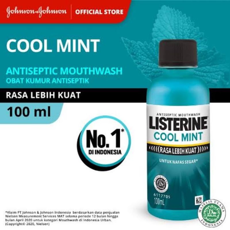 listerine cool mint mouthwash 100 ml