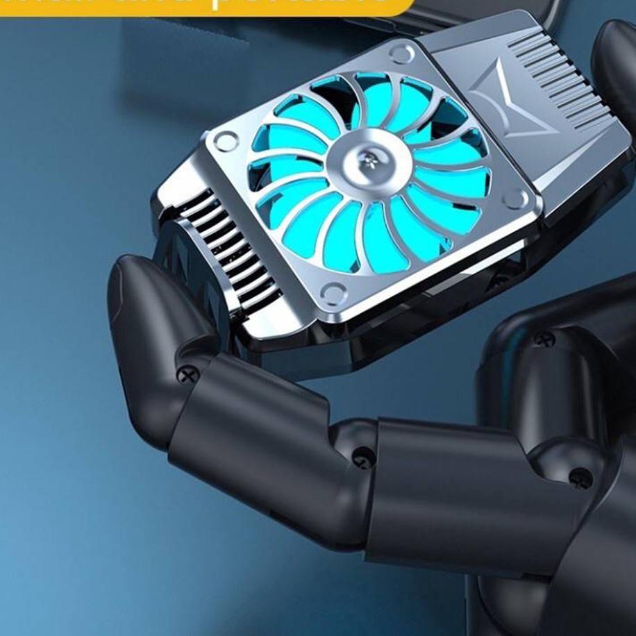 Ready PHONE COOLER LED LIGHT POCKET COOLING FAN KIPAS PENDINGIN HP GAMING PRAKTIS CHARGER H15 H-15 H