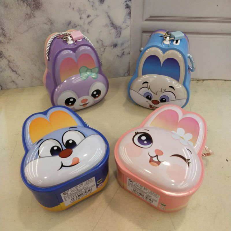 Celengan Gembok Motif Rabbit // Celengan Gembok Kaleng s -261