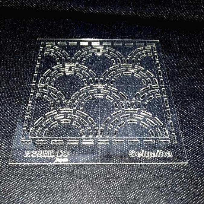 

[BISA COD] Sashiko/Sashico Quilting Ruler/penggaris Template Stencil/stensil