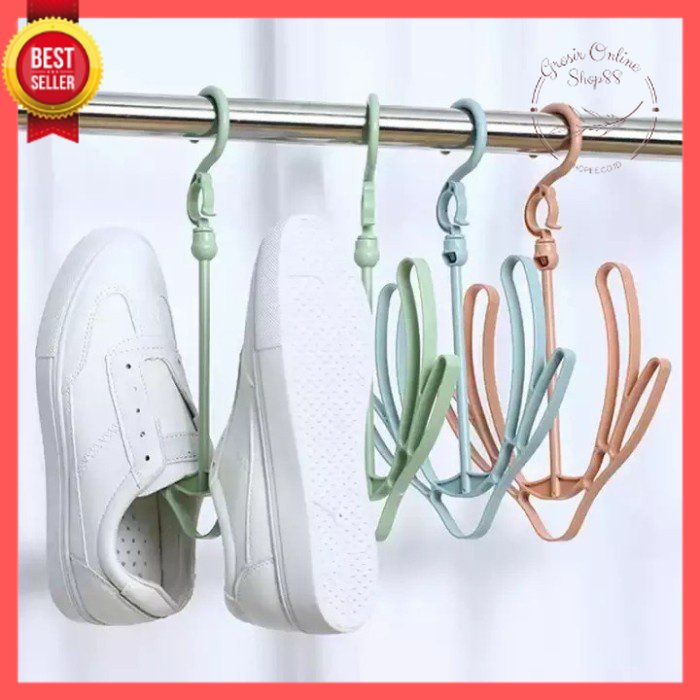 GOS -I207- Hanger Sepatu Sandal - Gantungan Jemuran Sepatu Sandal - Gantungan Sepatu U Shaped