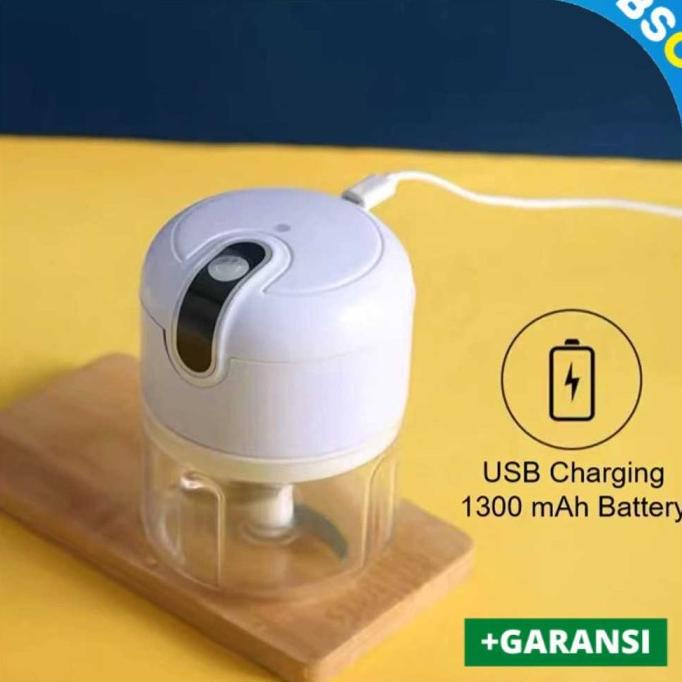Blender Portable Food Chopper Mini Elektrik 250ML Coper Choper Bumbu